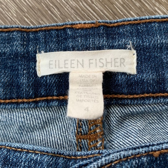 Eileen Fisher Slim Skinny Tapered Jeans Size 4 - Picture 10 of 11